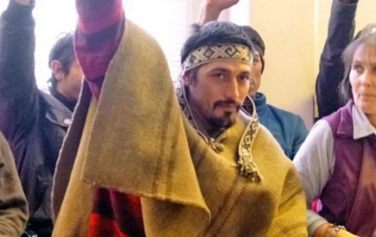 The Bariloche-born “Jones Huala is once again detained by the forces of law and order,” Bullrich underlined after his arrest