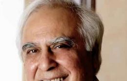 India's Human resource development minister Kapil Sibal