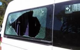 Glasses were broken but nobody from President Macri's entourage got hurt 