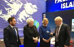 Michael Betts, MLA Jan Cheek and Sukey Cameron with Foreign Secretary Boris Johnson 