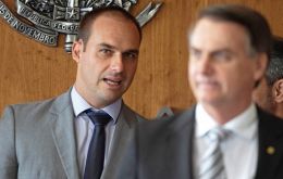 Congressman Eduardo Bolsonaro has made statements that “darken the friendly atmosphere between the two countries and hurt the image of Brazil,” the Chinese embassy wrote on Twitter