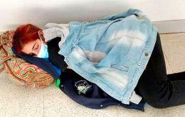 The so-called sanitary measures lose all credibility when a 22-year-old diabetic girl dies in the streets. (Pic credit Claudia Sanchez mother of Lara Arreguiz)