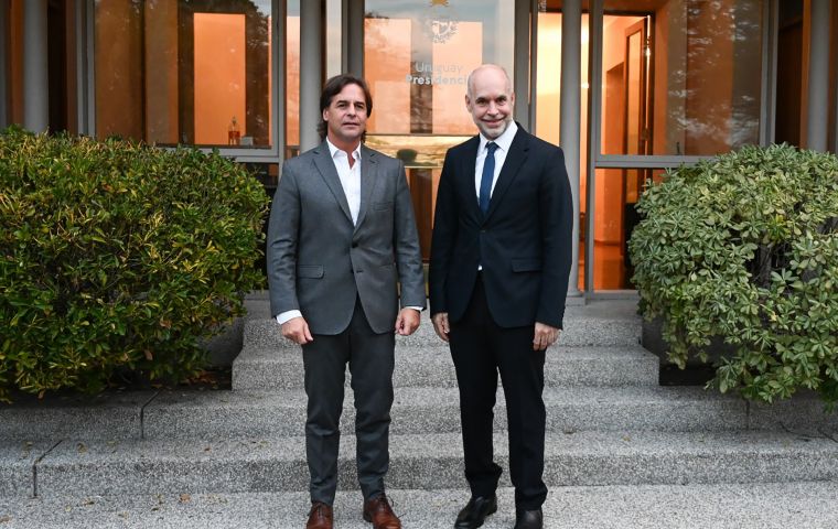 Argentina's opposition needs the broadest coalition possible ahead of the 2023 presidential elections, Lacalle told Larreta